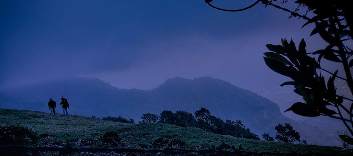 Costa Rica landscape at dusk